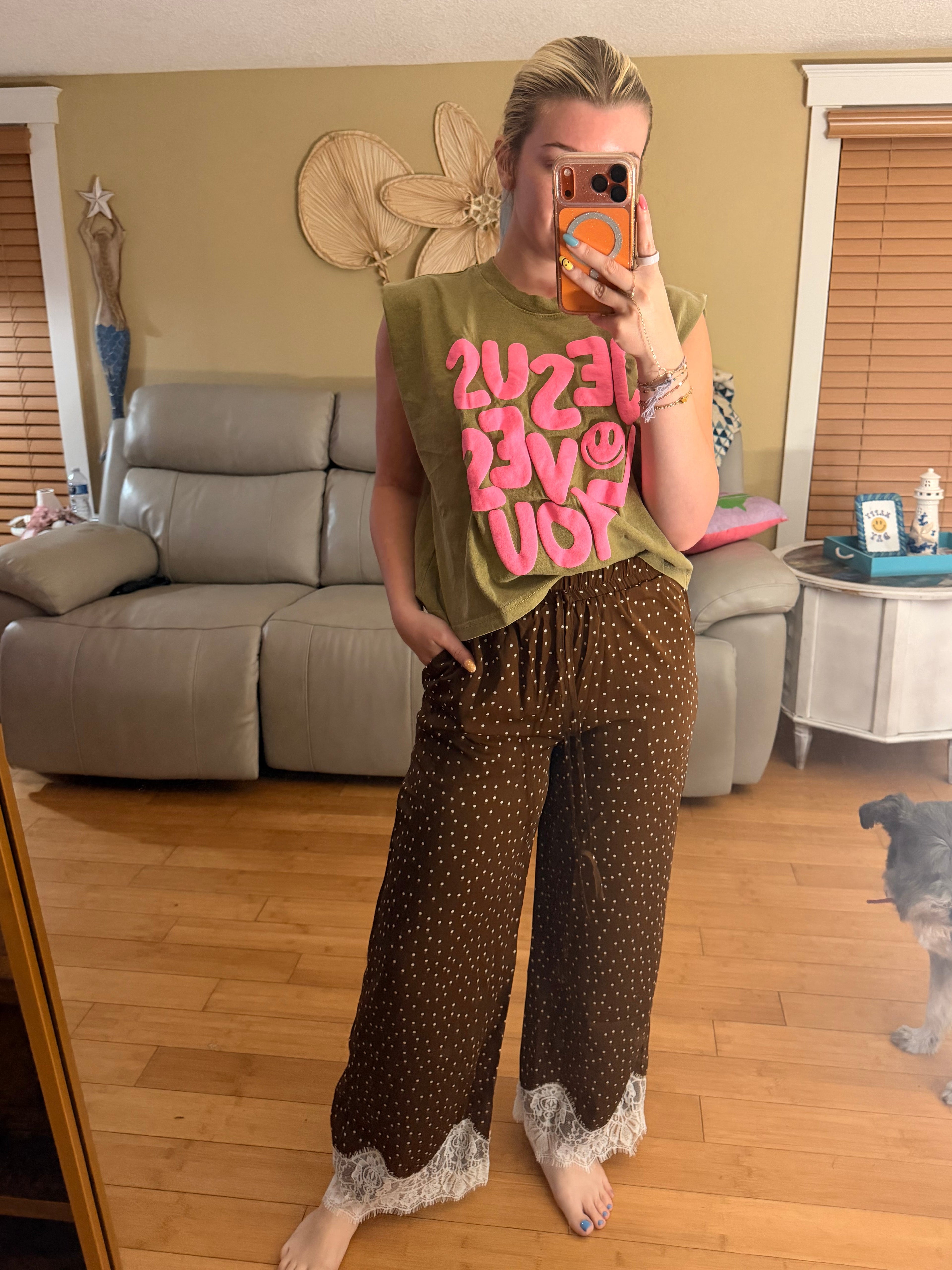 Fall Polka Dot Pant
