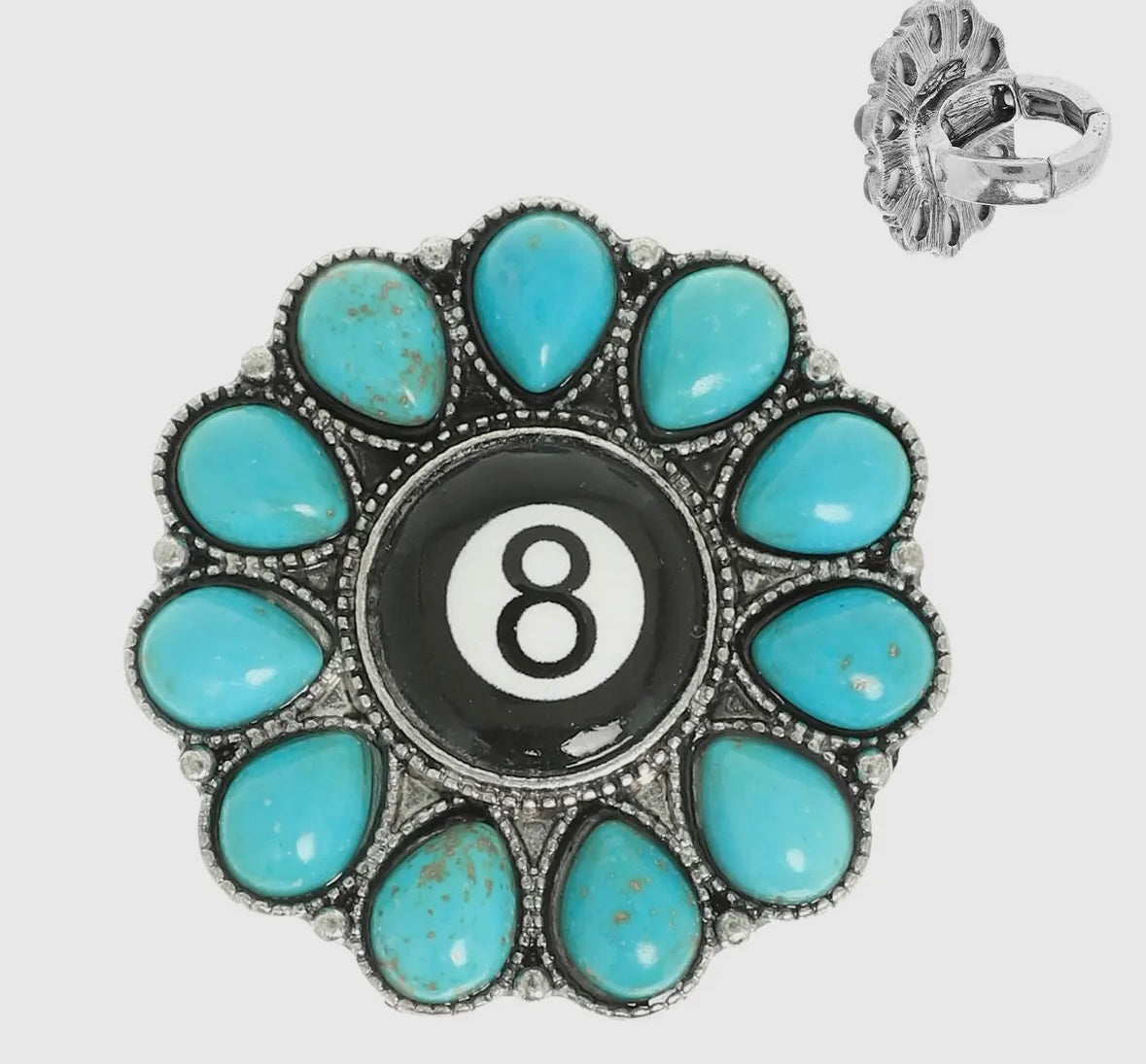 8 Ball Stretchy Ring