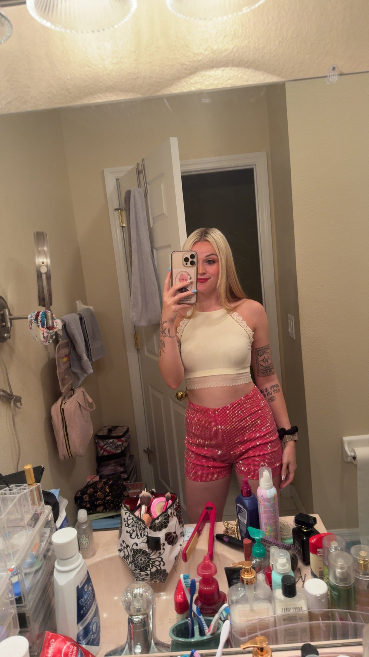 PREORDER- Magenta Sparkle Shorts- SEPT 8-12