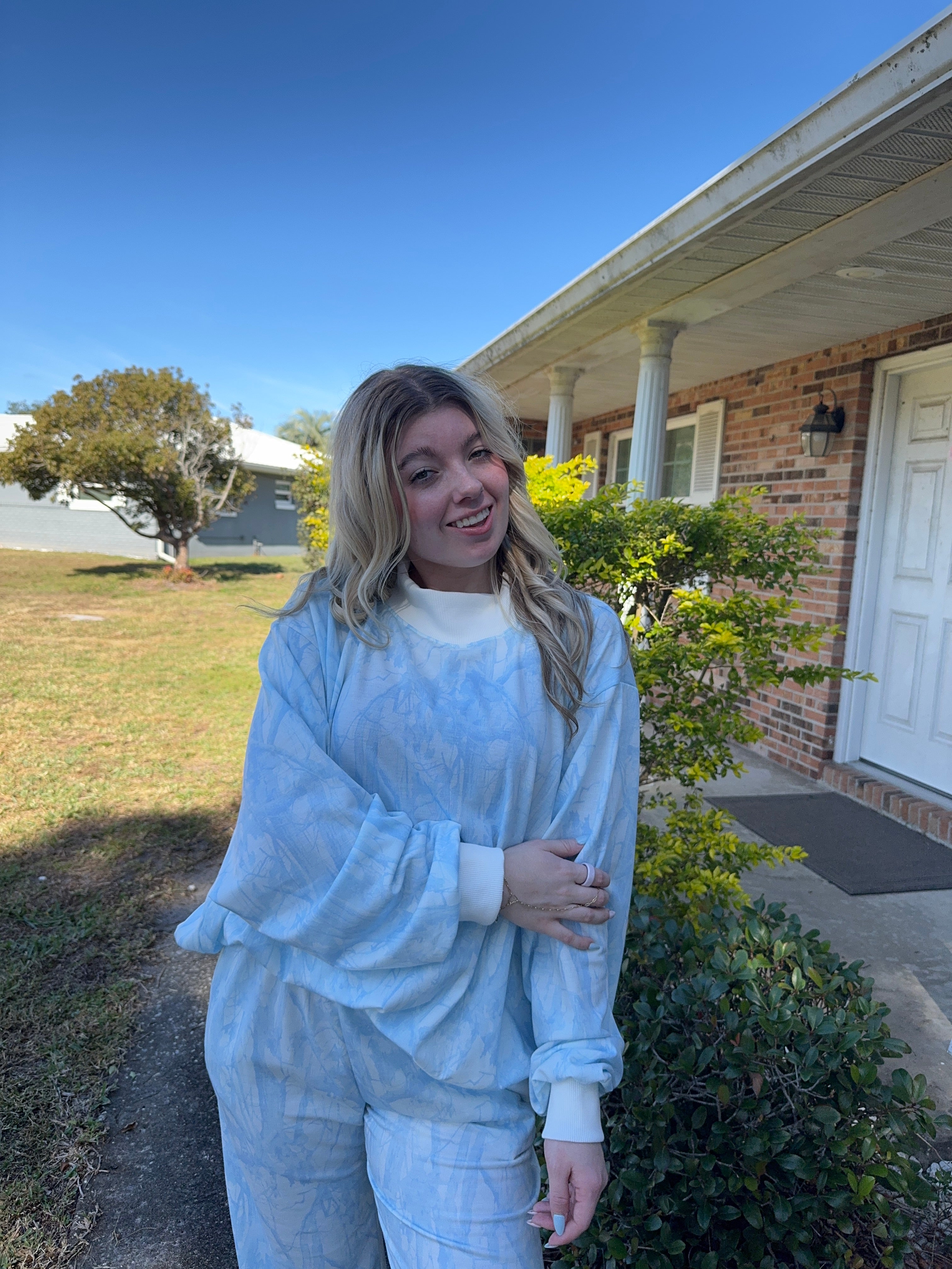 Sea breeze Camo Mock Neck - Bucketlist