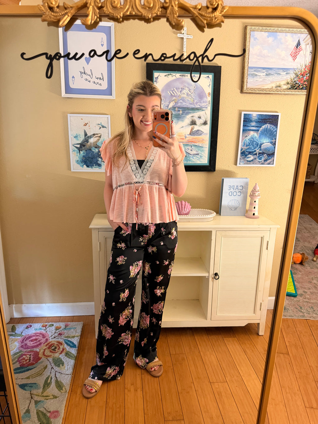 Bouquet Satin Pants