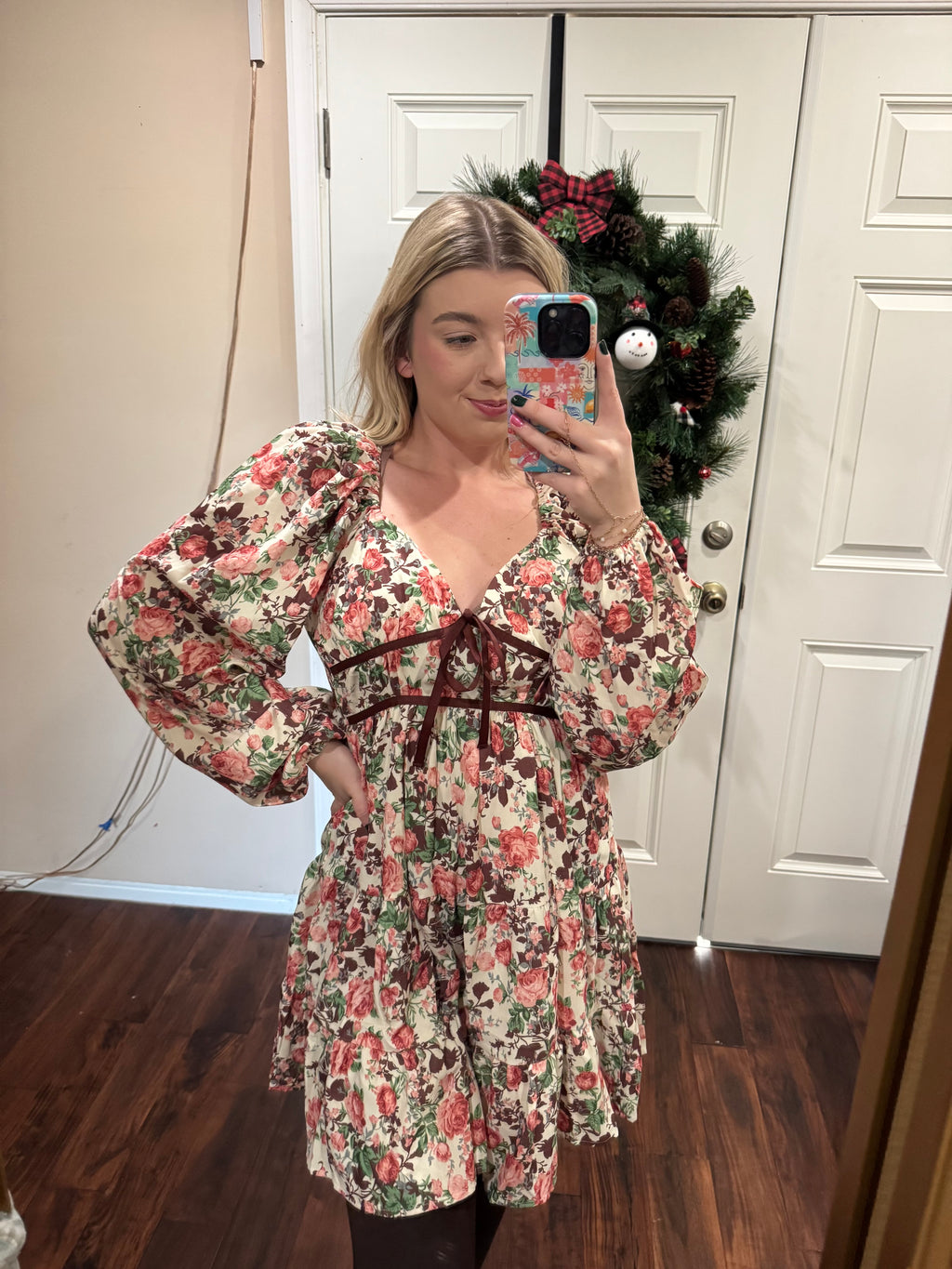 Winter Flowers Dress