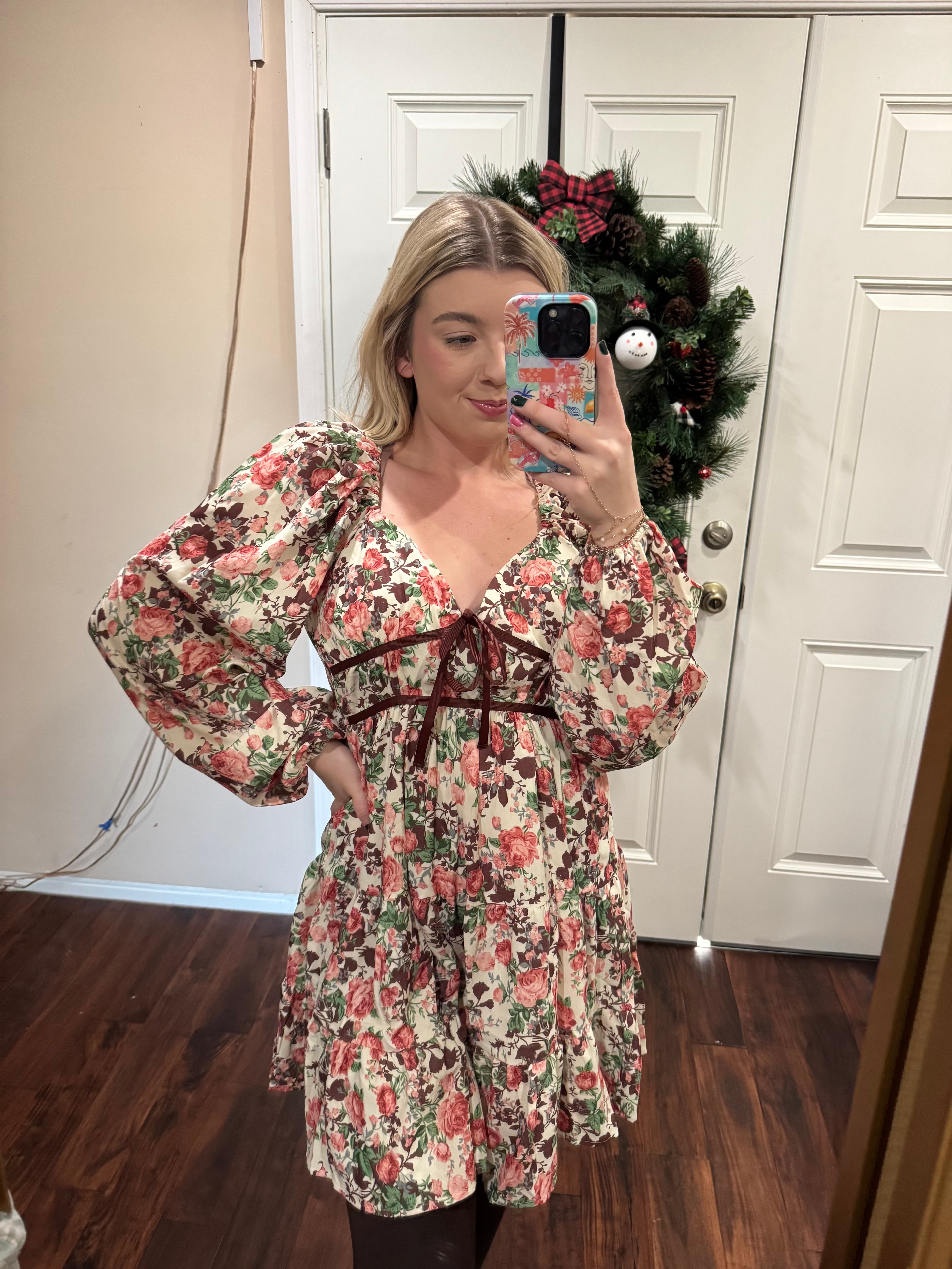 Winter Flowers Dress