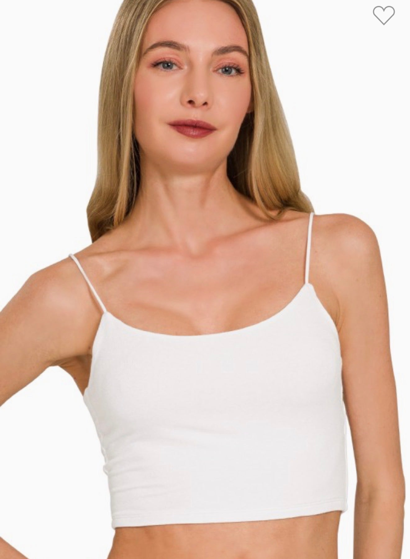 Basic Spaghetti Crop Tanks