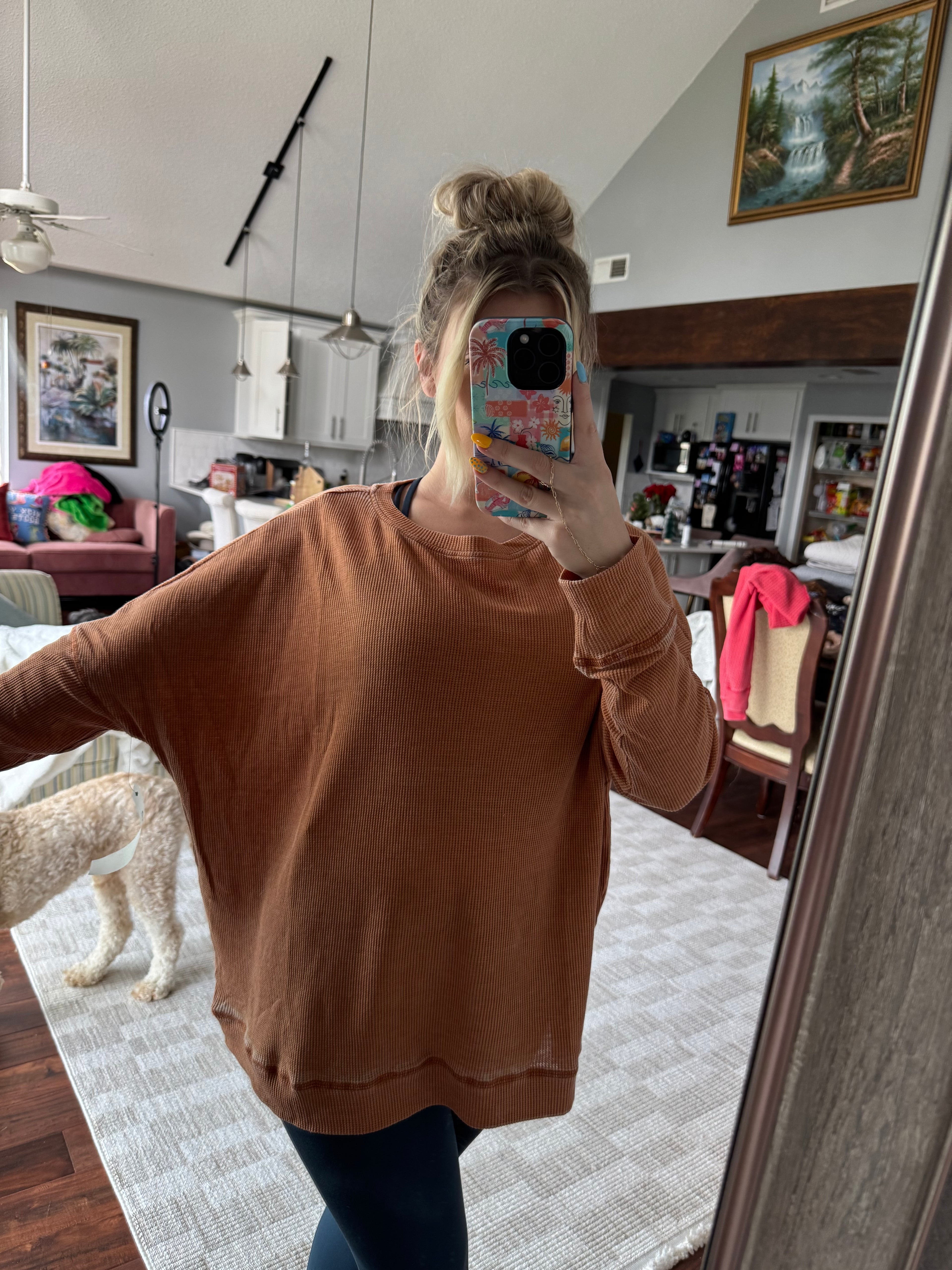 Burnt Amber Pullover