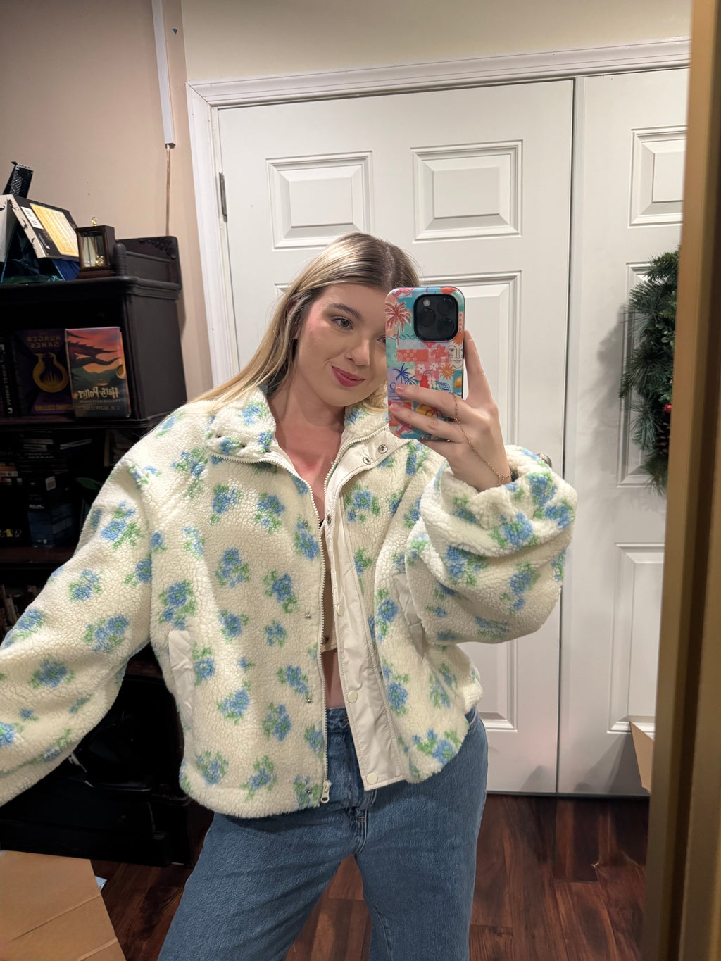 Berry Mint Fleece Jacket