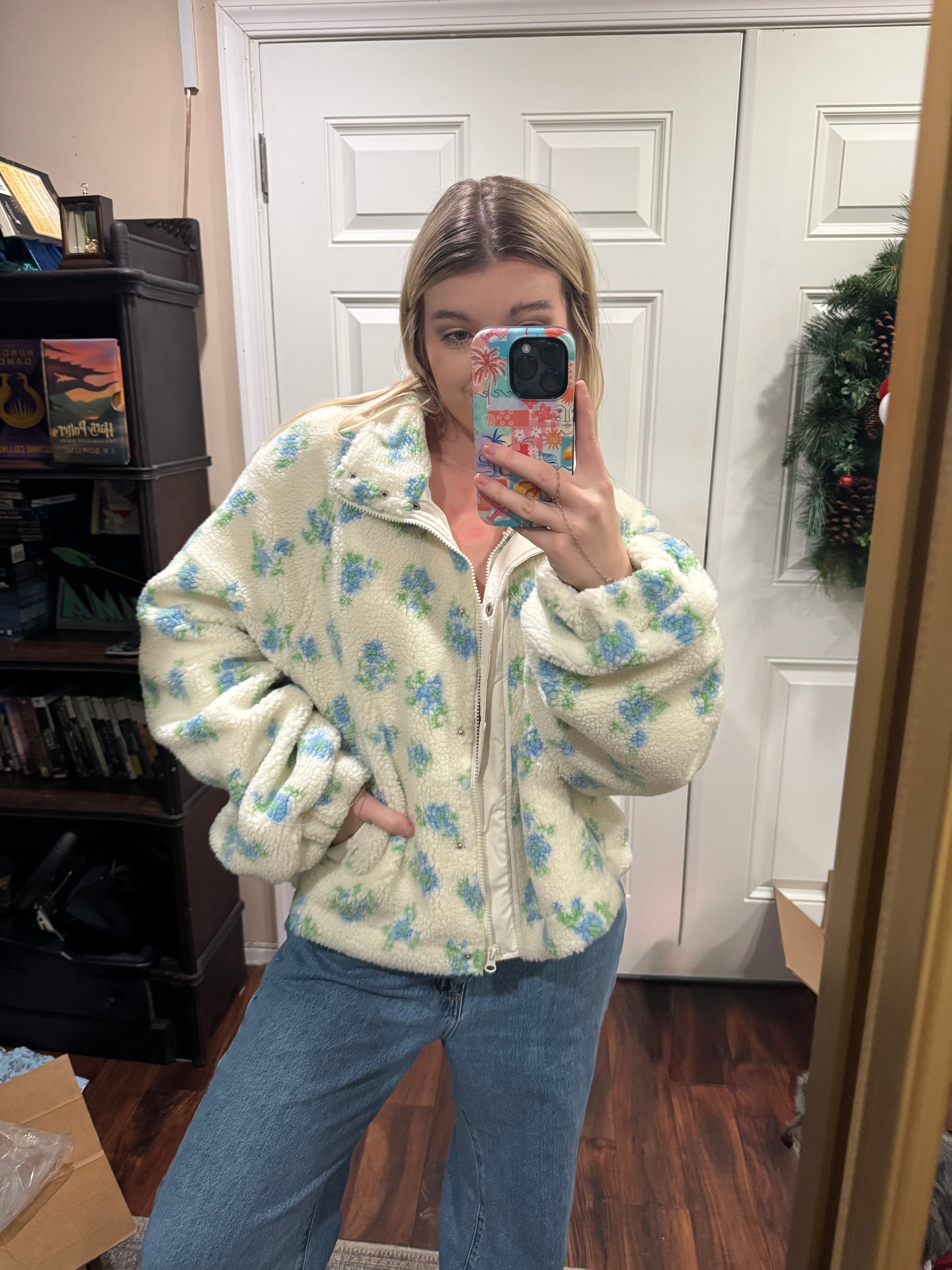 Berry Mint Fleece Jacket