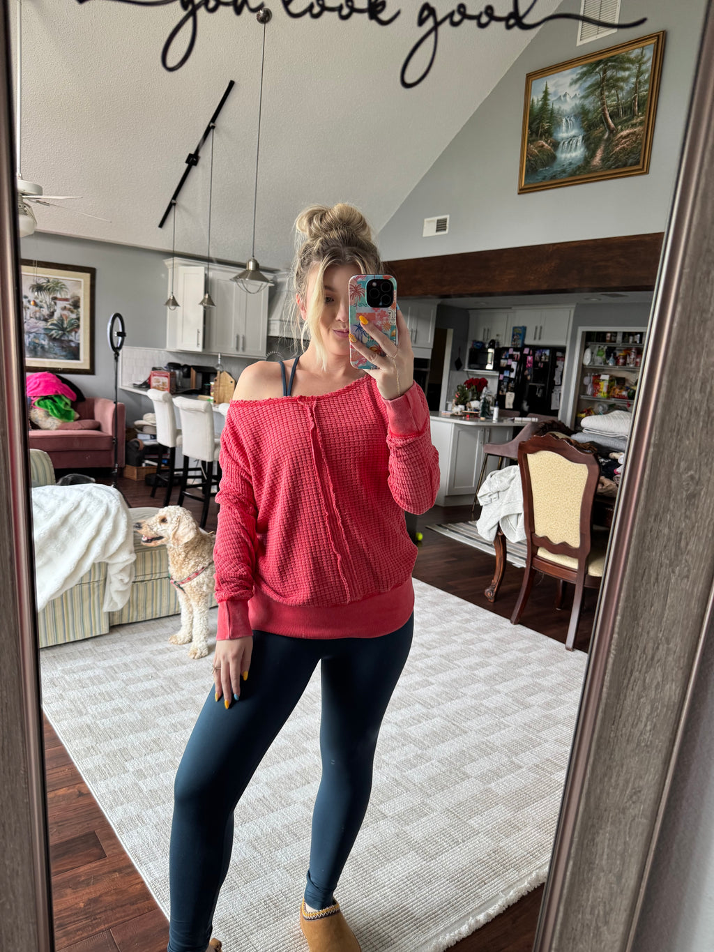 Red Cherry Off The Shoulder