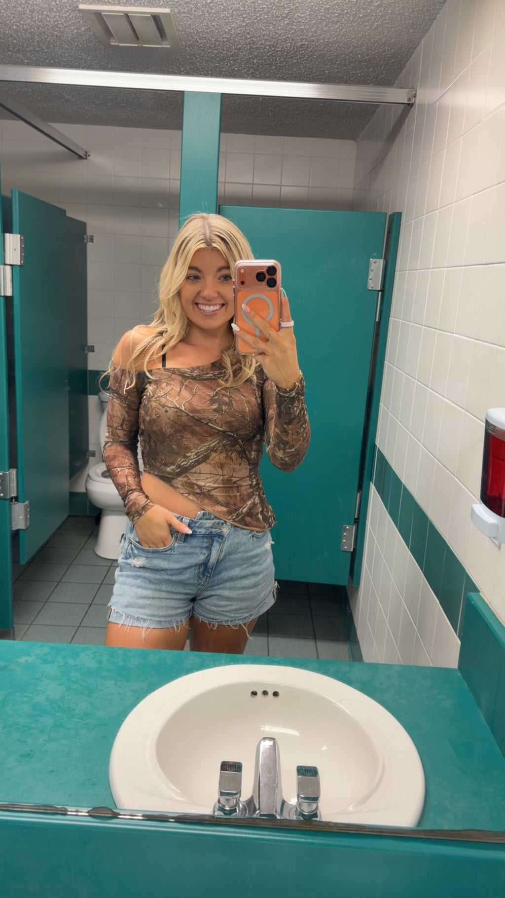 Woodland Camo Top