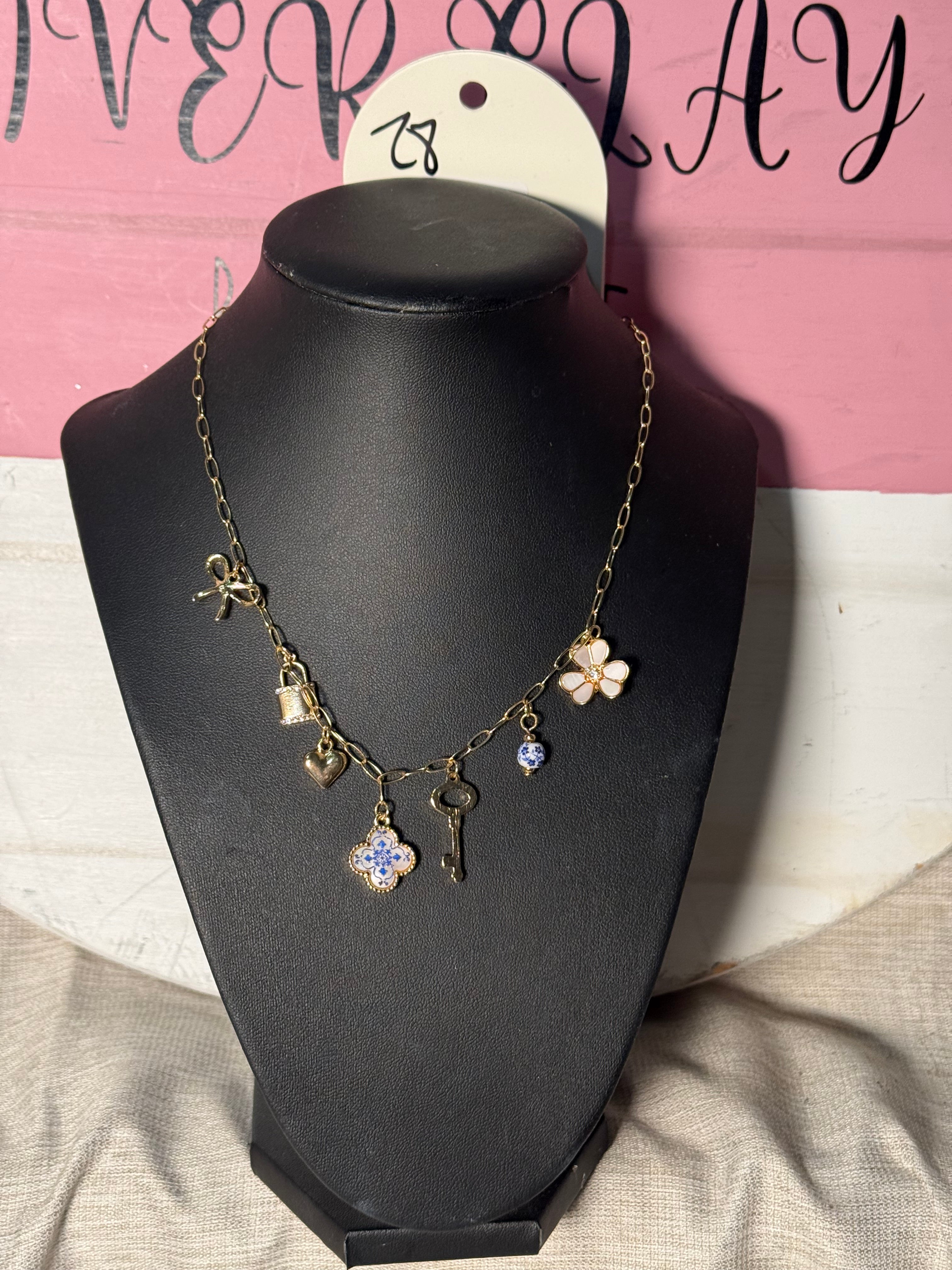 Demask Locket Necklace