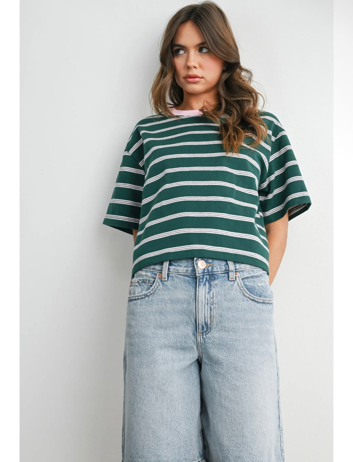 Tee Time Cropped Oversized Tee