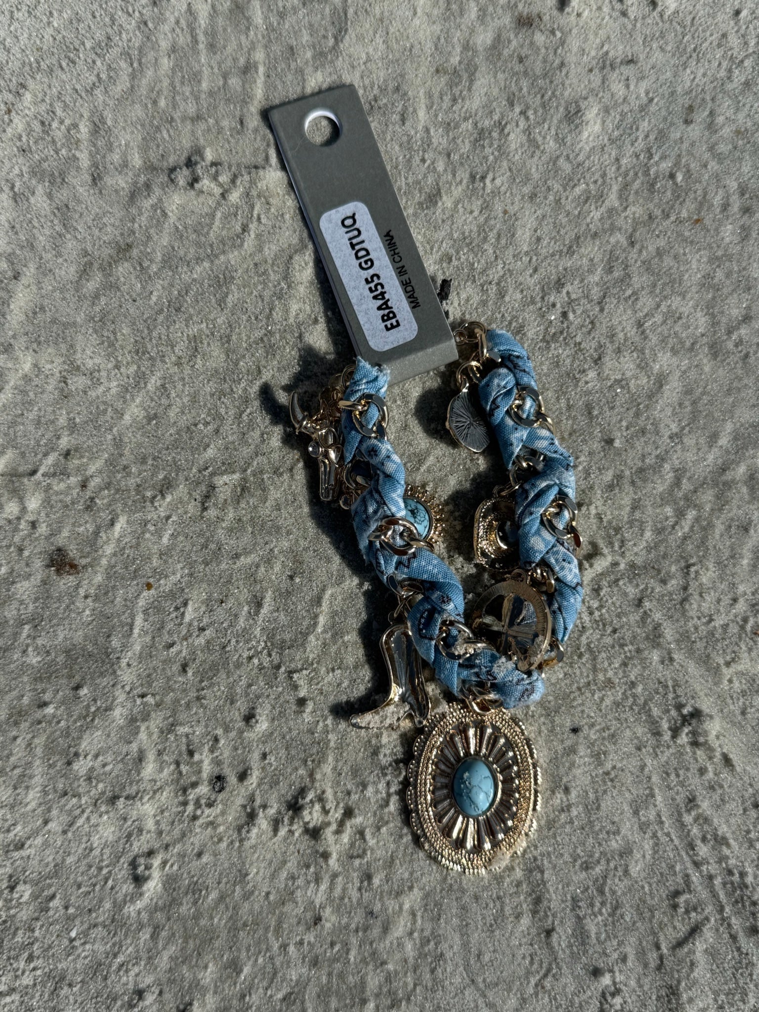 Paisley Concho Charm Bracelet