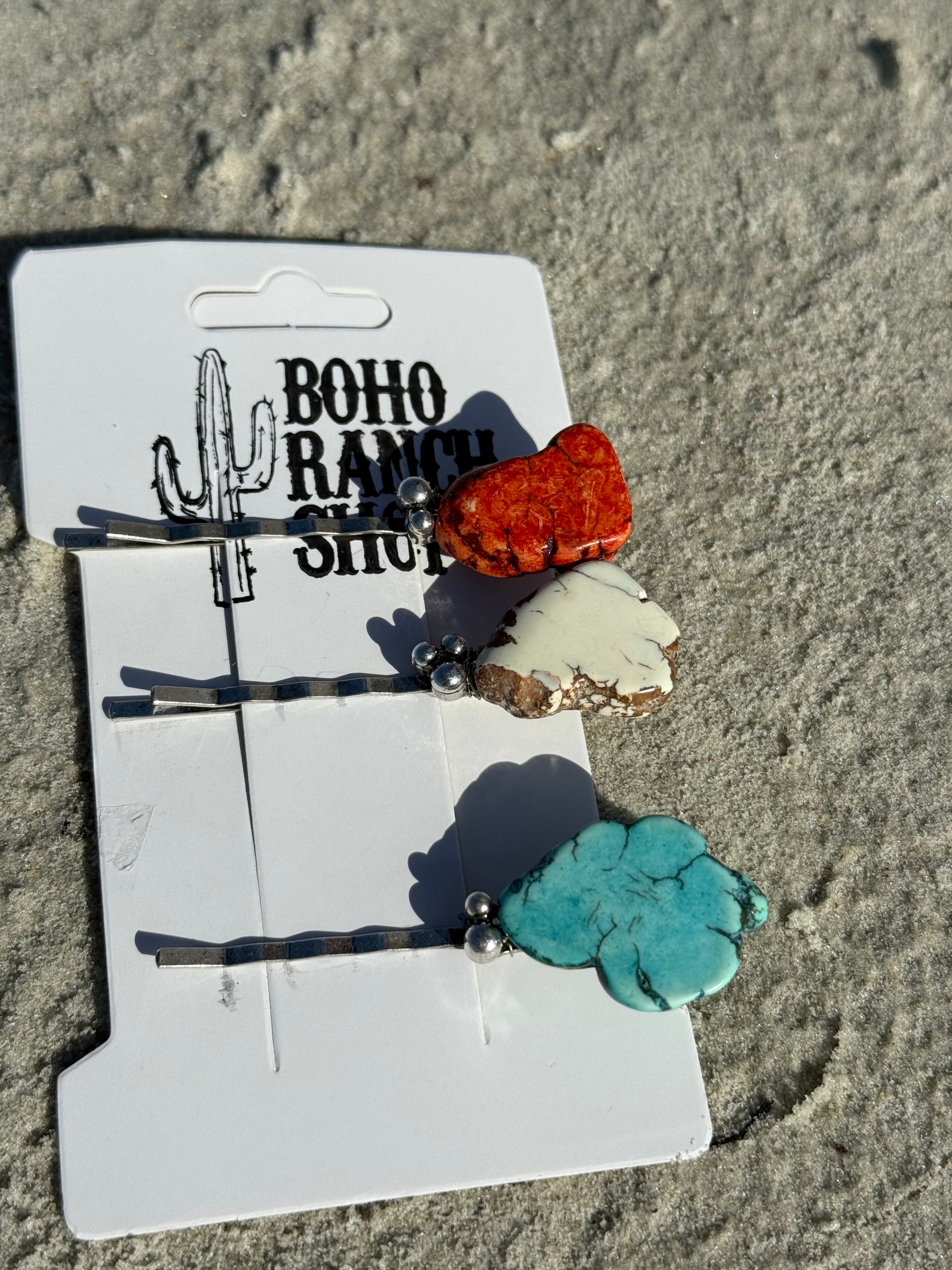 Tiffany Blue Treasure Hair Pins